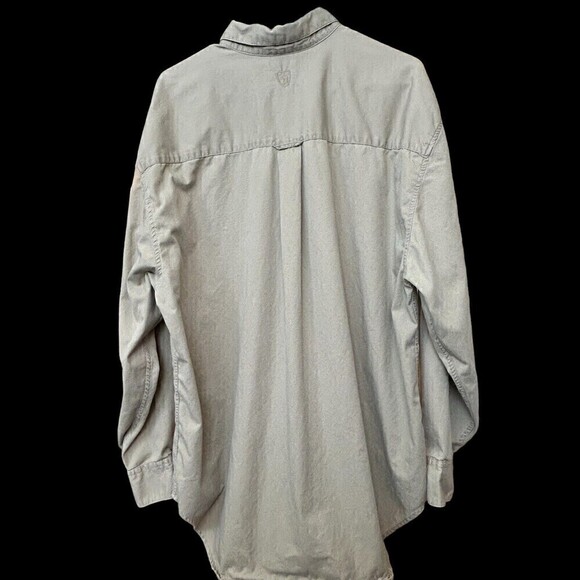 Duck Head Men's Shirt Long Sleeve Button Up Beige Size XL #A1154 - Picture 4 of 6